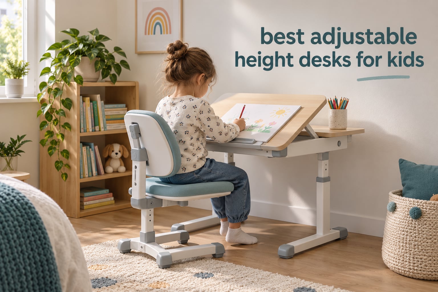 best adjustable height desks for kids