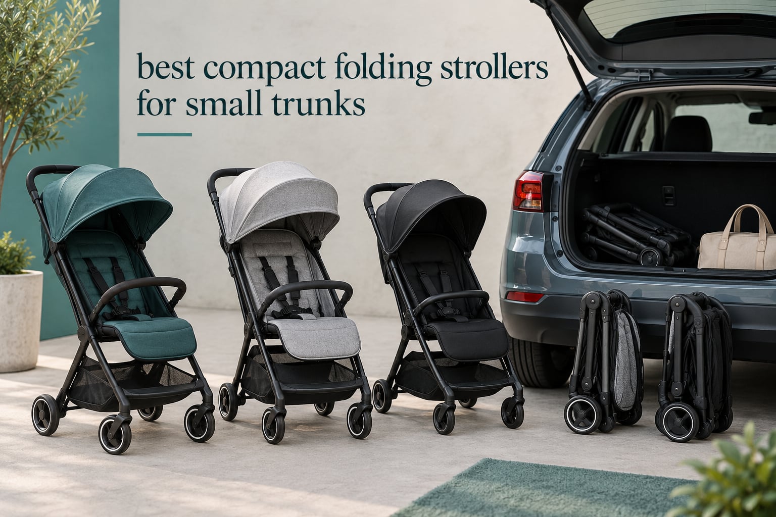 best compact folding strollers for small trunks