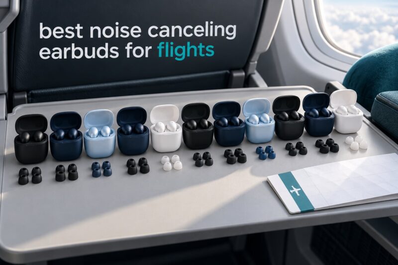 best noise canceling earbuds for flights