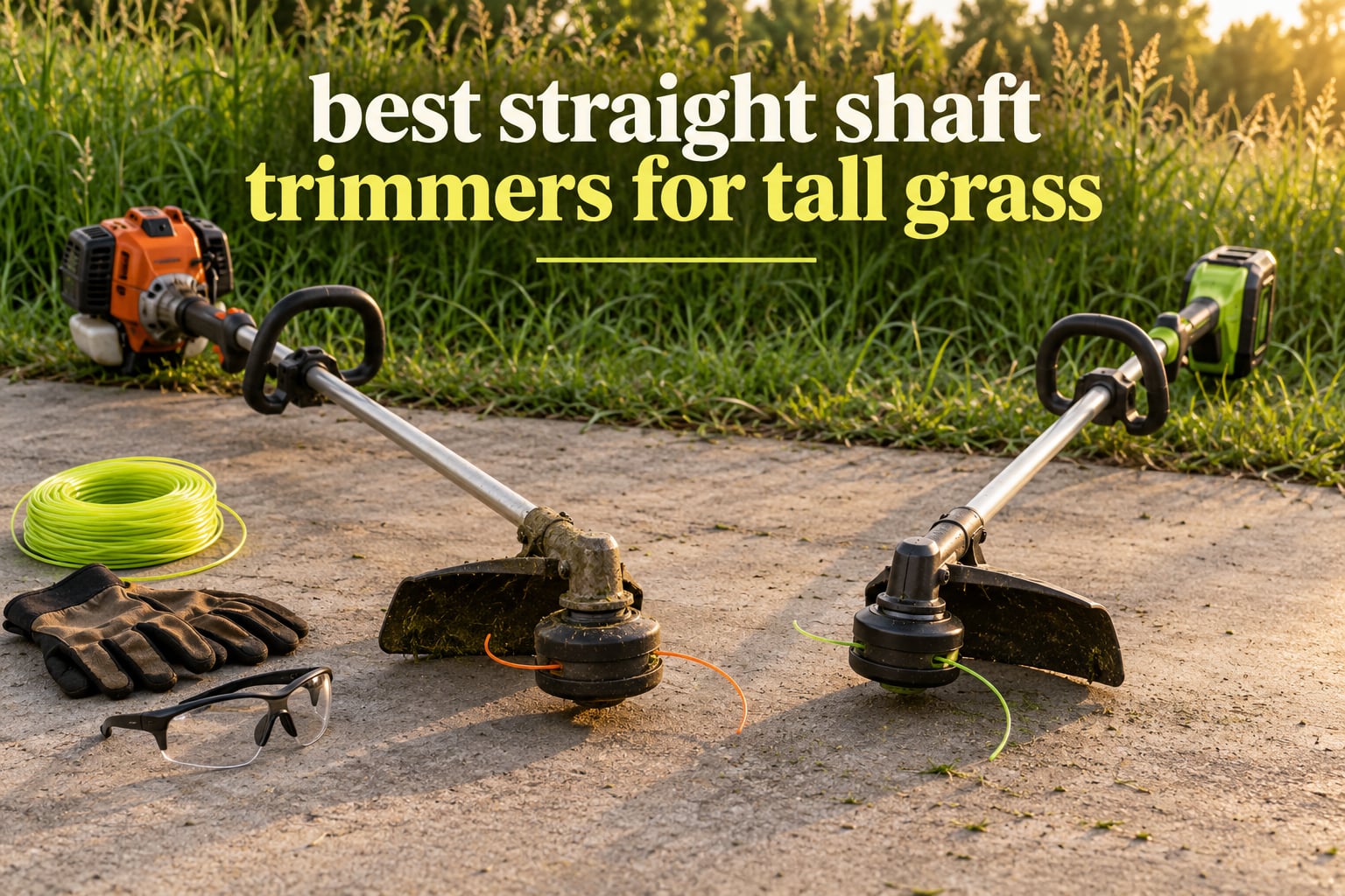 best straight shaft trimmers for tall grass