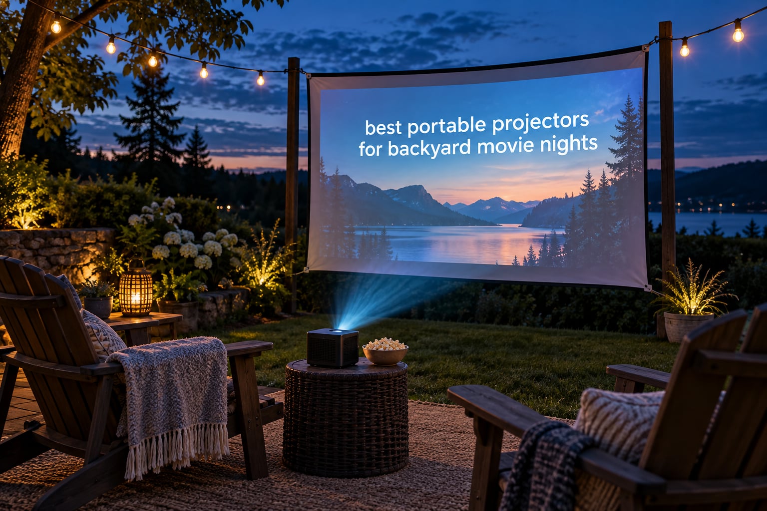 best portable projectors for backyard movie nights