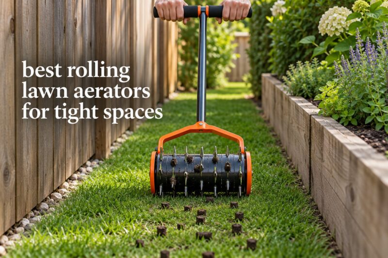 best rolling lawn aerators for tight spaces