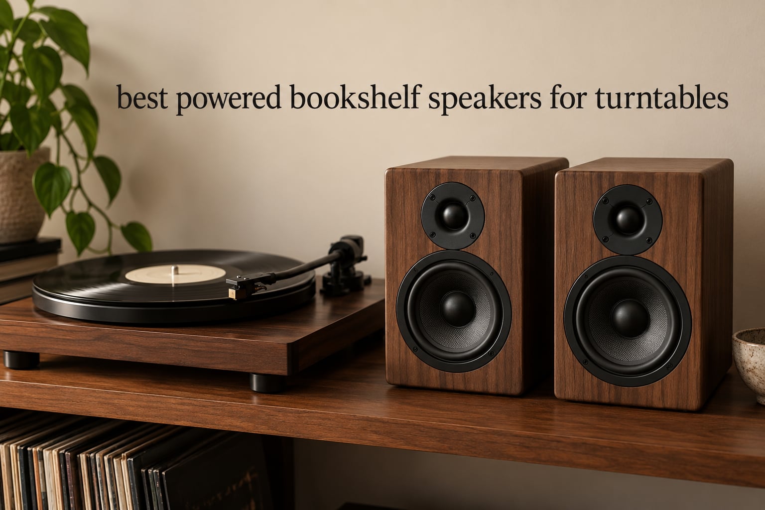 best powered bookshelf speakers for turntables