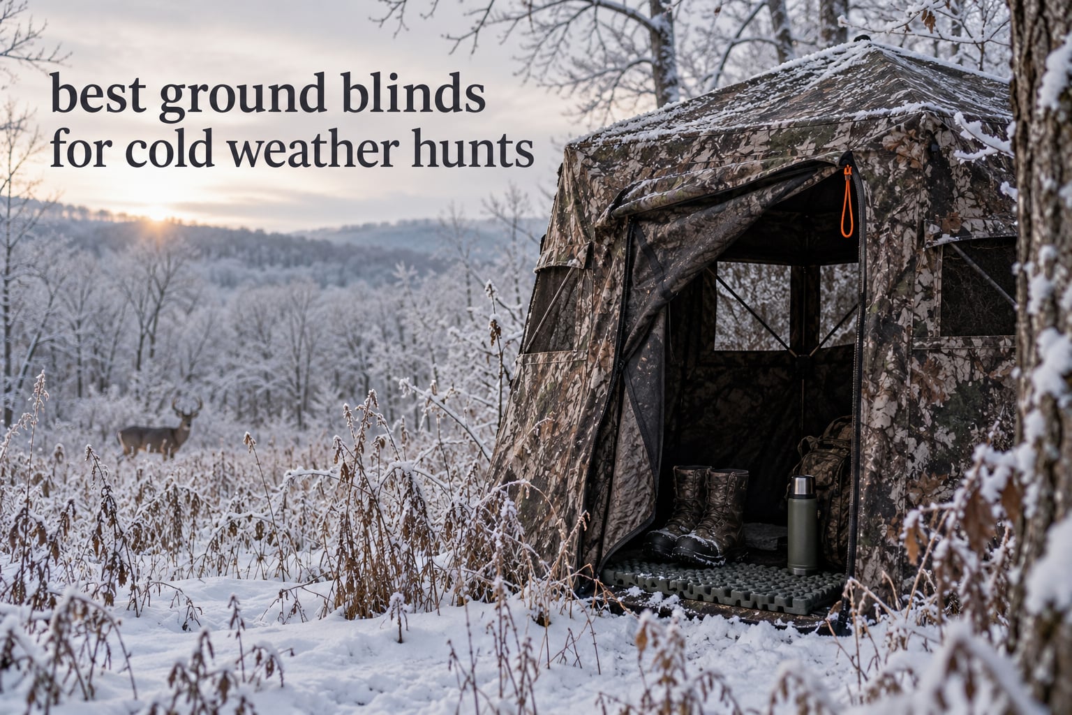 best ground blinds for cold weather hunts