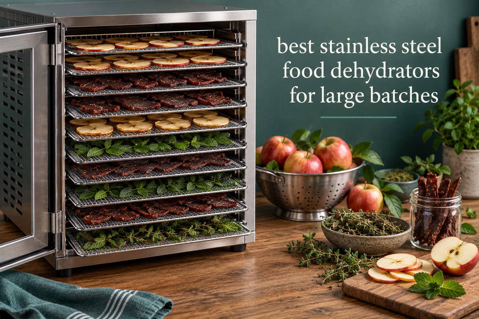 best stainless steel food dehydrators for large batches