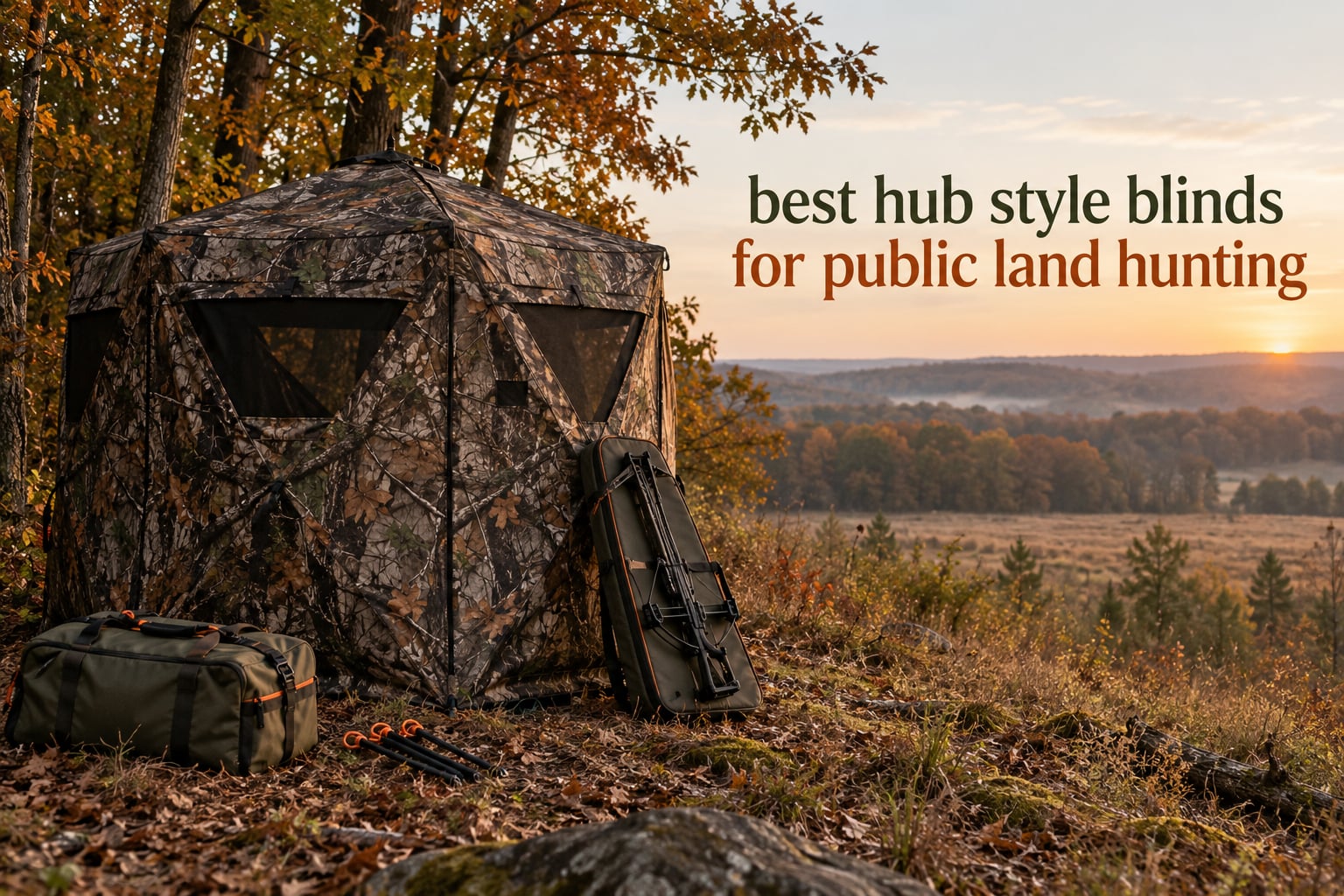 best hub style blinds for public land hunting