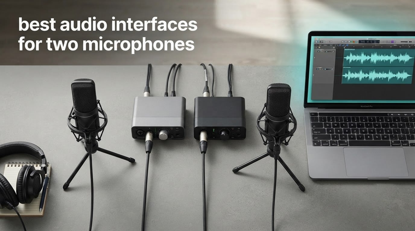 best audio interfaces for two microphones