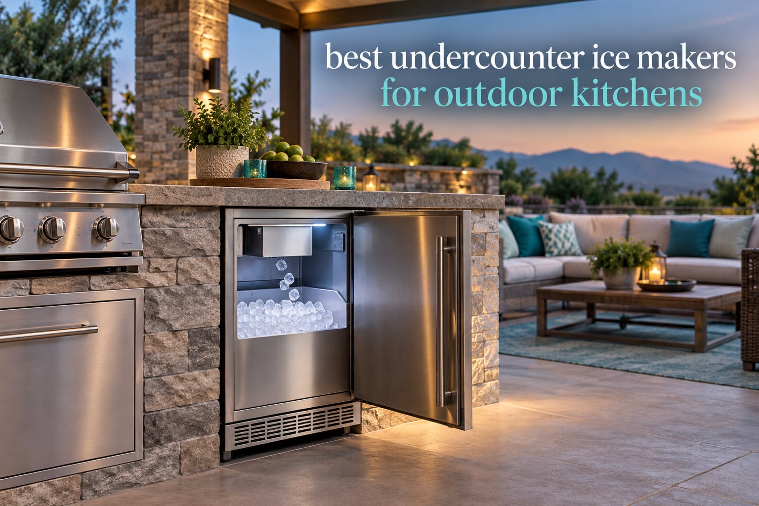 best undercounter ice makers for outdoor kitchens