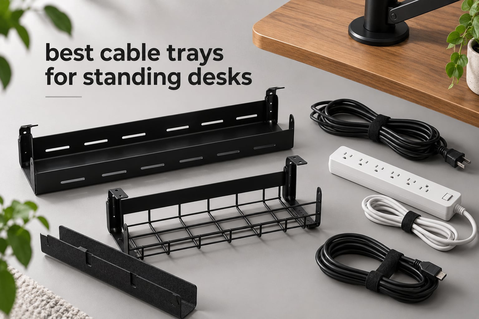best cable trays for standing desks