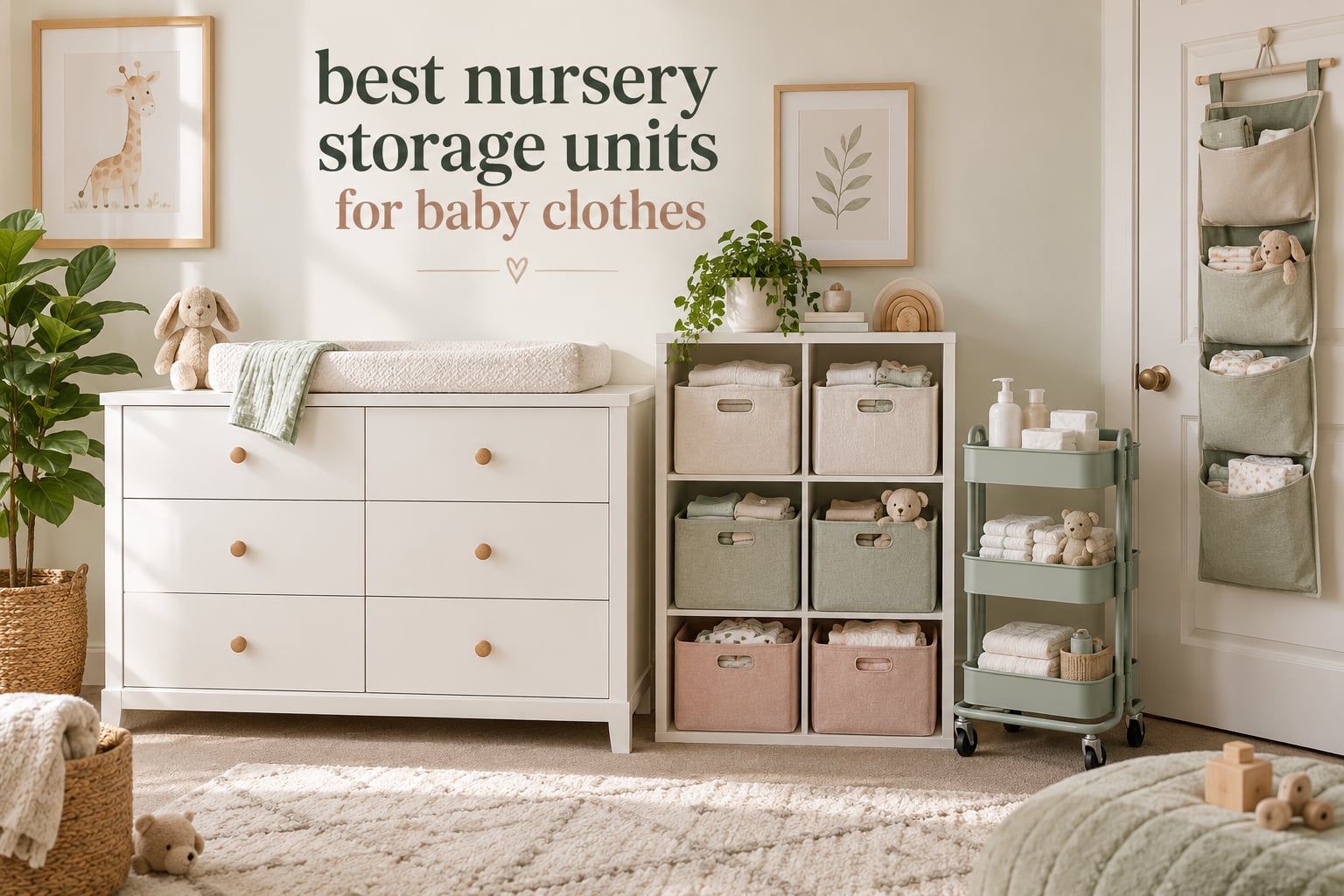 best nursery storage units for baby clothes