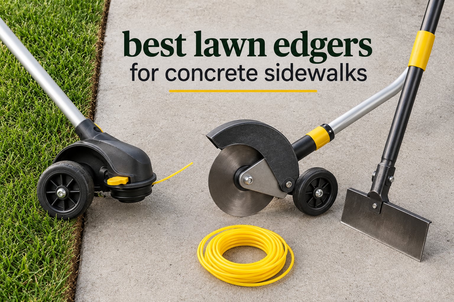 best lawn edgers for concrete sidewalks
