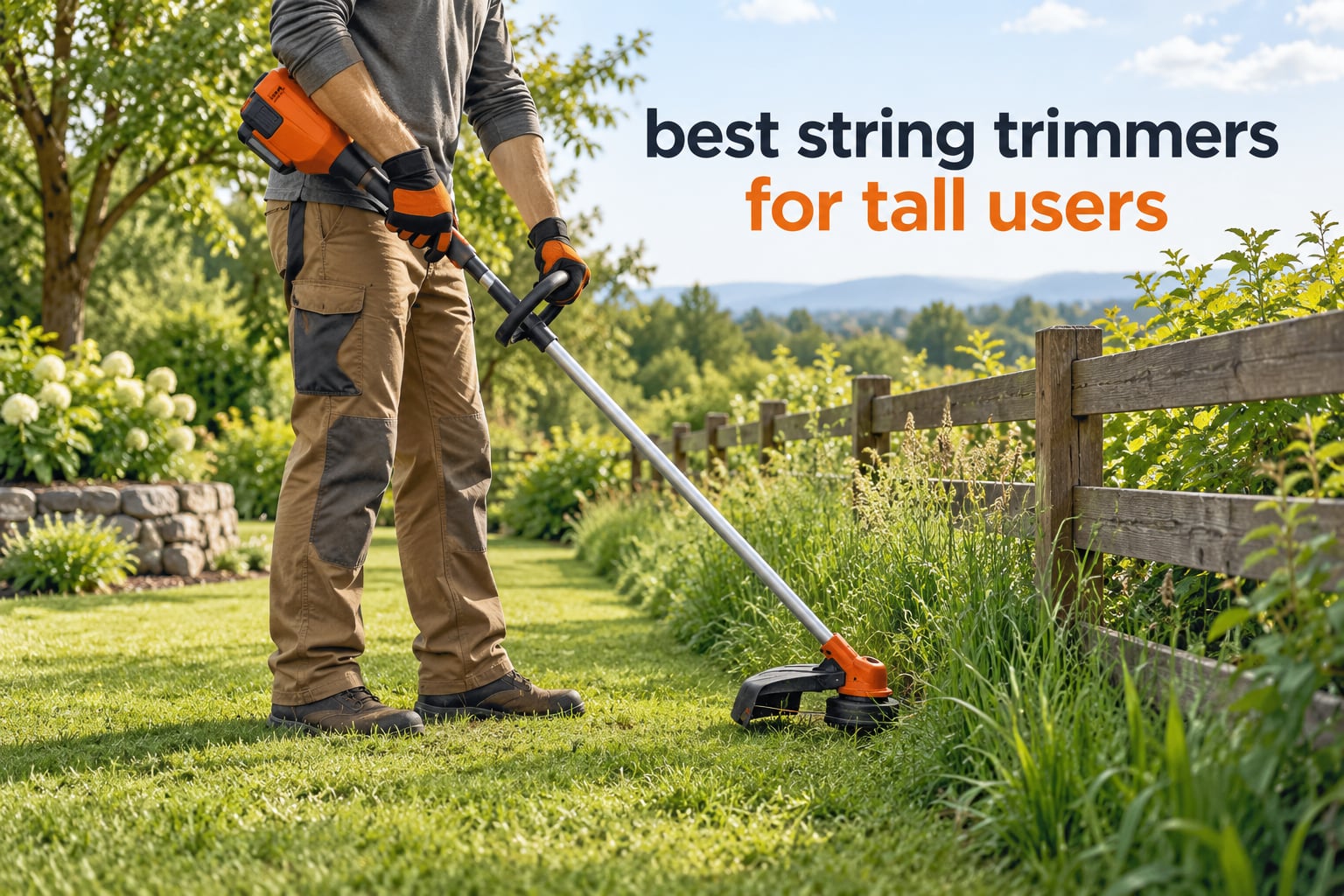 best string trimmers for tall users