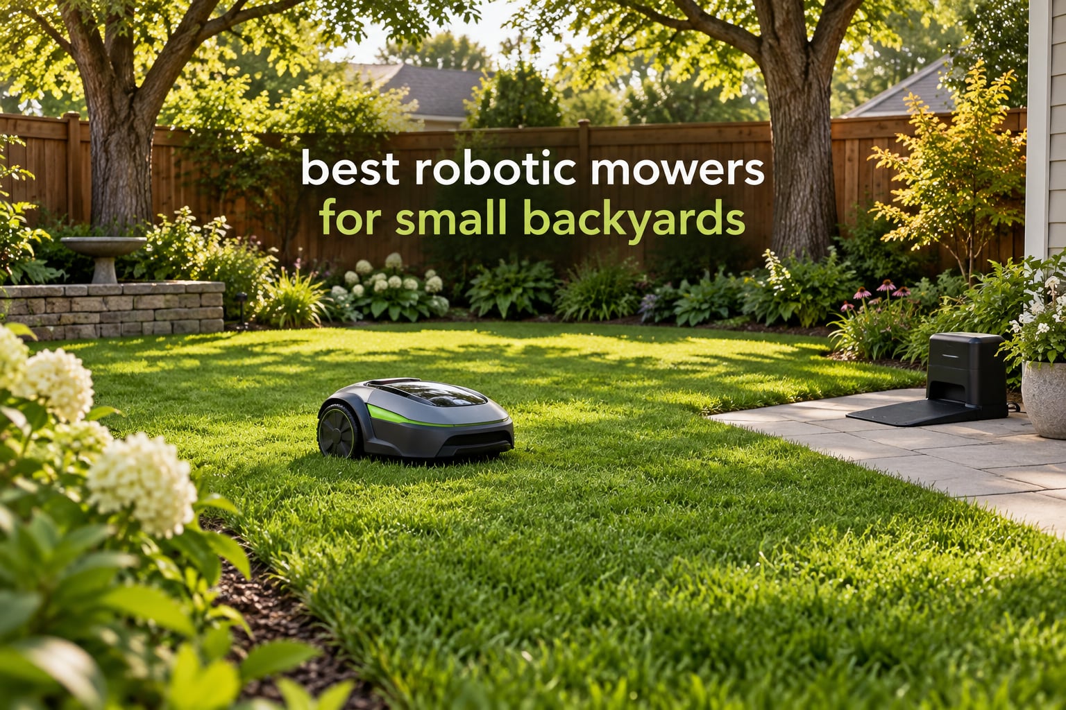 best robotic mowers for small backyards