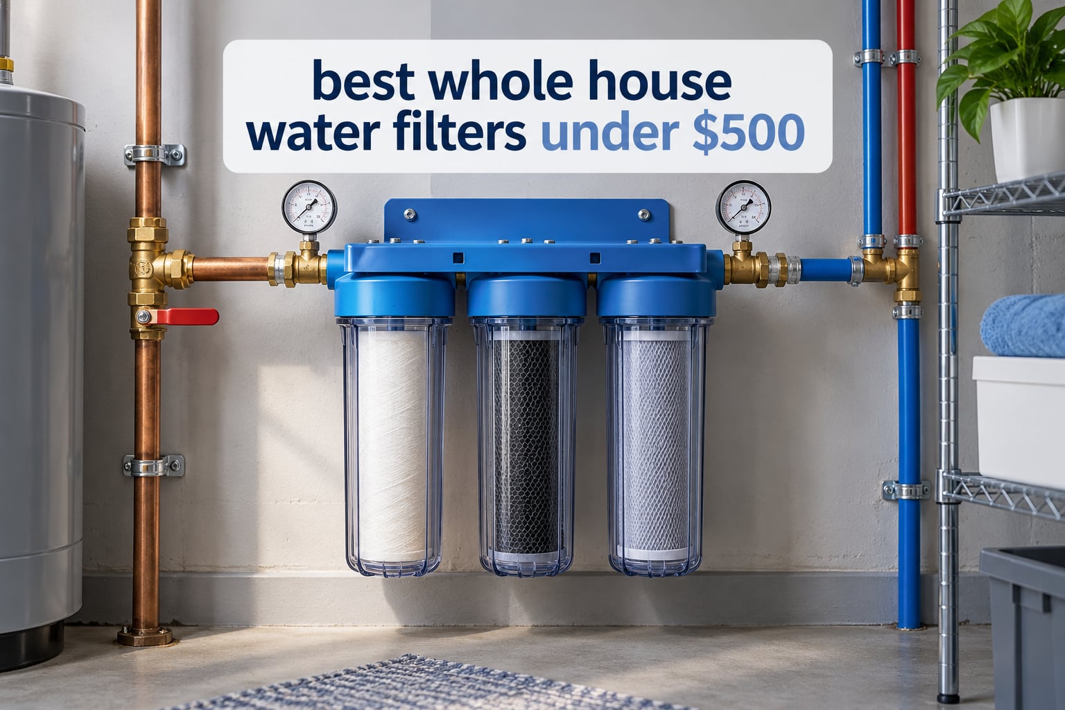 best whole house water filters under $500