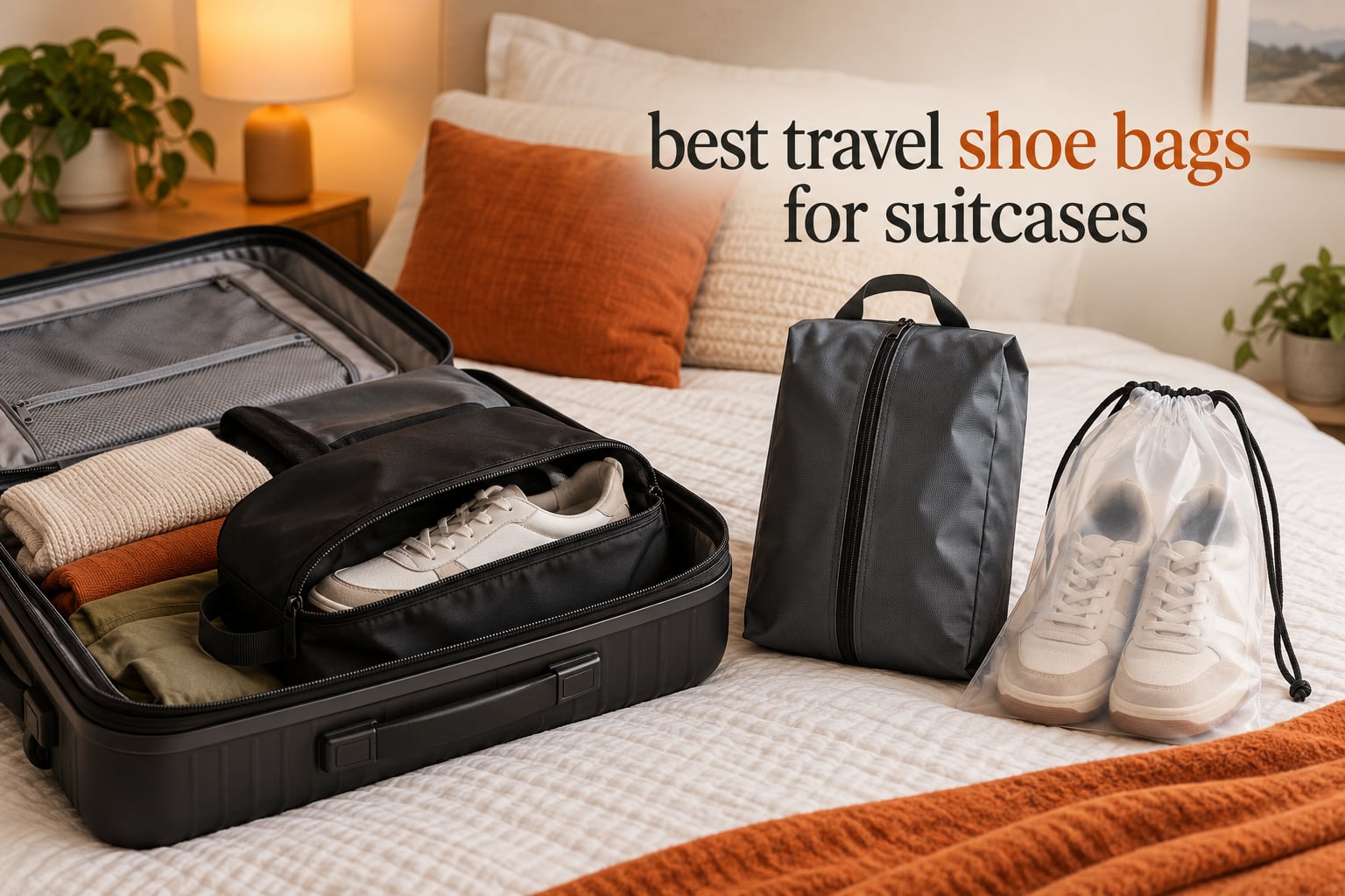 best travel shoe bags for suitcases