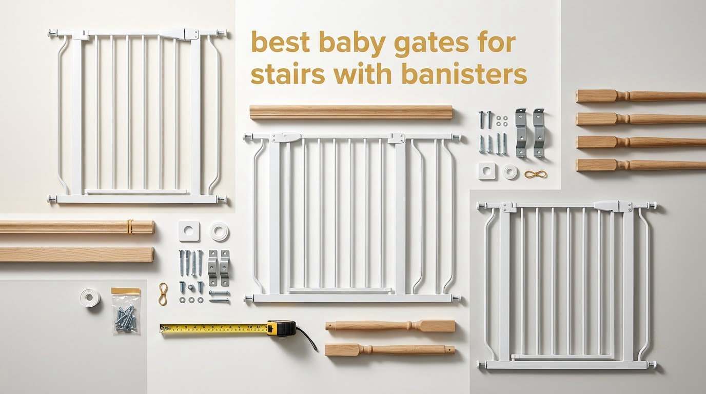 best baby gates for stairs with banisters