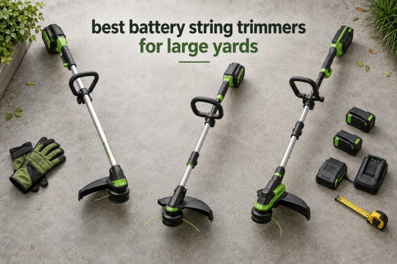 best battery string trimmers for large yards