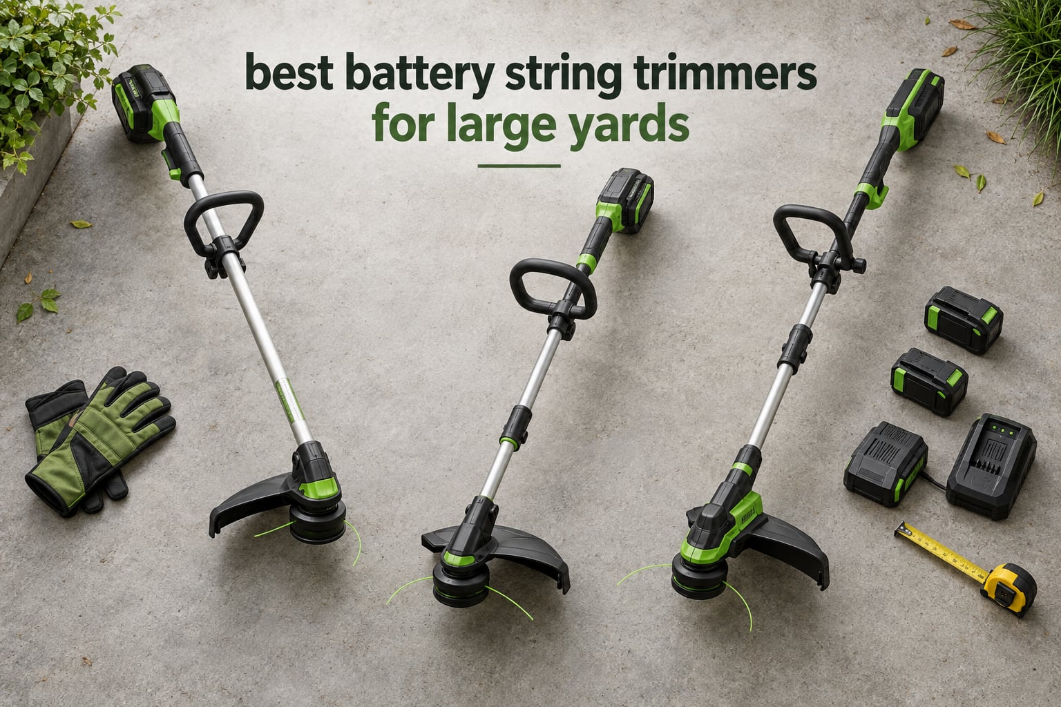 best battery string trimmers for large yards